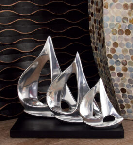Aluminum Sailboat Decor