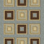 Modern Weave Blue 5' x 8' Rug