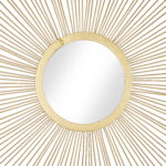 Metal Gold Wall Mirror - Set of 3 - Image 3