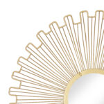 Metal Gold Wall Mirror - Set of 3 - Image 4