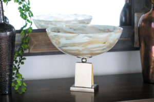 Glass Aluminum Bowl