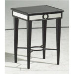 Black Mirror Accent Table