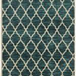 Harper Teal Ivory 5'3" x 7'6" Rug