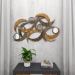 Metal Mirror Wall Plaque