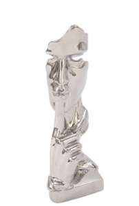 Ceramic Silver Sculpture - Image 2