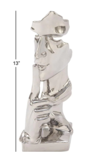Ceramic Silver Sculpture - Image 3