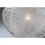 Faviola 1 Light Pendant In Chrome With Silver Shade LS-18997 - Image 2