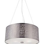 Torre 3 Light 20 inch Polished Steel Pendant Ceiling Light LS-19174PS
