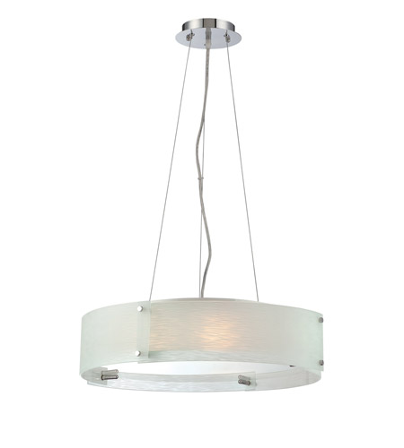 LS-19420CFRO Kaelin 3 Light Drum Pendant - Image 1