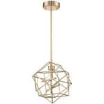 Led Mini Pendant, French Gold Finished