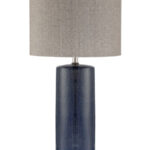 Jacoby 29 inch 150 watt Navy Blue Table Lamp