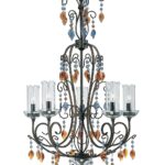Fiorenza 5 Lite Chandelier - Dark Bronze