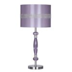 Nyssa Metal Table Lamp in Purple