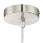 Pendant Lamp Bn/White Metal Cut Shade-Pandora - Image 2