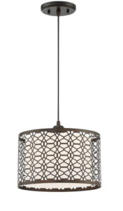 Julia 1 Light Pendant In Dark Bronze With Dark Bronze Shade