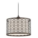 Julia 1 Light Pendant In Dark Bronze With Dark Bronze Shade - Image 3
