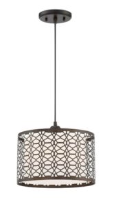 Julia 1 Light Pendant In Dark Bronze With Dark Bronze Shade - Image 2
