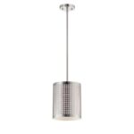 Braxton 1 Light Pendant in Polished Steel