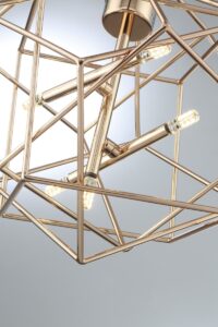 Led Mini Pendant, French Gold Finished - Image 2