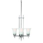 Bendek 3-Lite Ceiling Lamp, Satin Steel