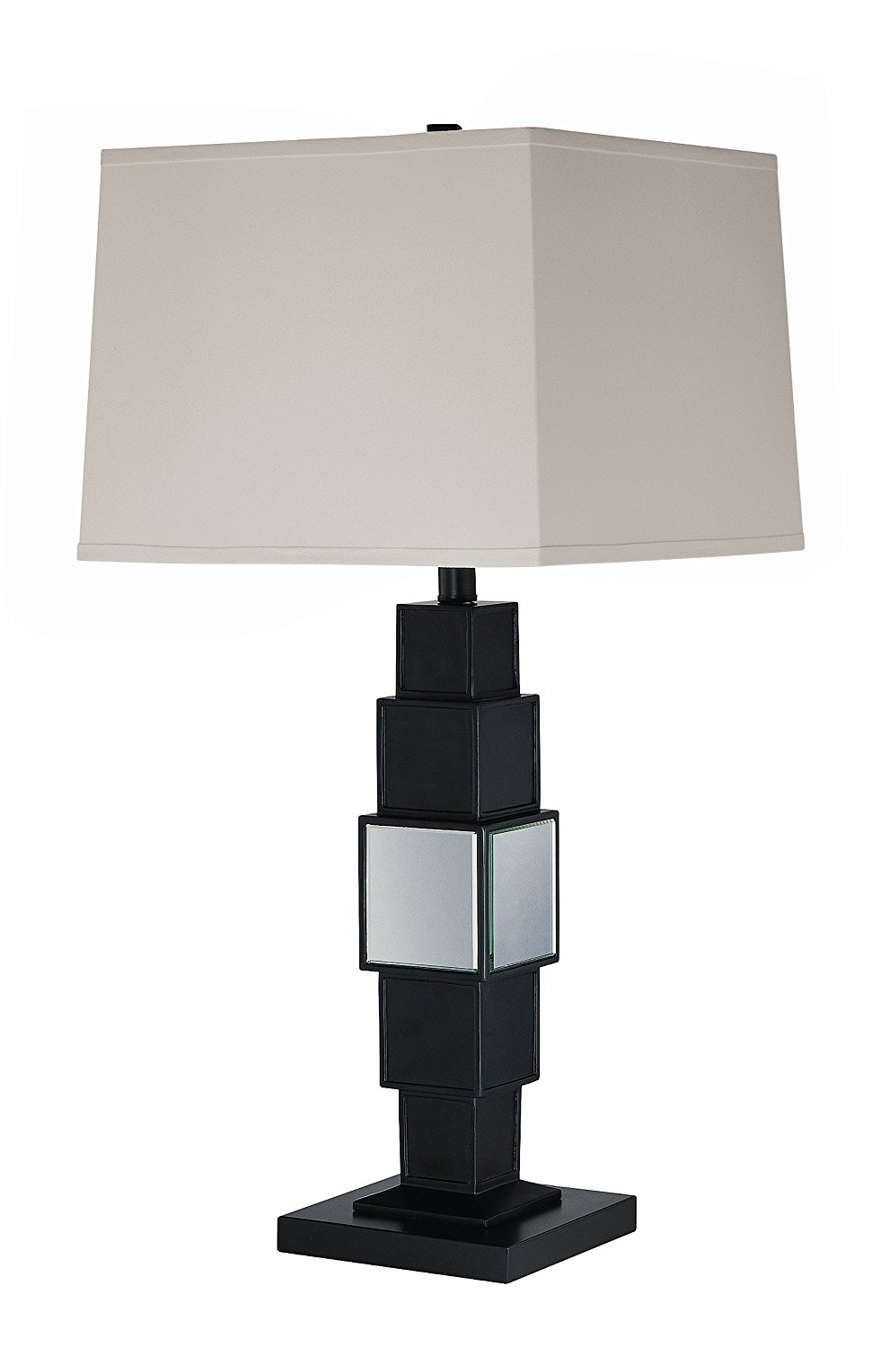 ls-21213 Kagami 30 inch 150 watt Black/Mirror Table Lamp - Image 1