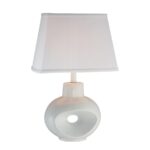 White Ceramic Body Table Lamp LS-21551WHT-WHT
