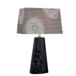 Mariah Contemporary Ceramic Table Lamp - White