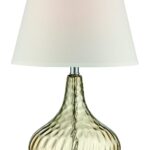 Dillian Table Lamp, Light Amber Glass with Accent LS-22445L
