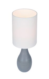 Quatro 31 inch 23 watt Brushed Grey Table Lamp - Image 2