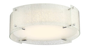 Kaelin 1 Light 17 inch Chrome Flush Mount Ceiling Light - Image 2