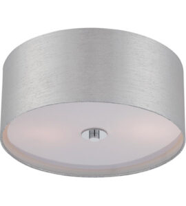 Silvain 3 Light 16 inch Chrome Flush Mount Ceiling Light - Image 2