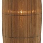 Parvati Floor Lamp, Antique Brass with Amber Organza Shade - Image 2