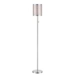 Braxton 1 Light CFL Floor Lamp in Polished Steel