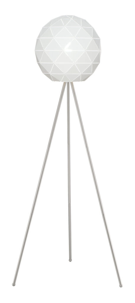 Pandora 61 inch 100 watt Brushed Nickel Floor Lamp - Image 2