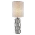 Halsey 25 inch 60 watt Silver Table Lamp
