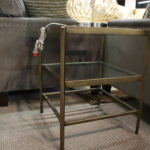 Brass End Table