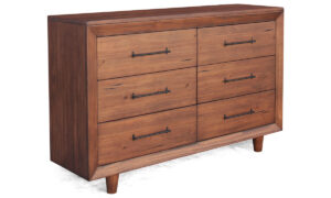 Denver Queen Bedroom Collection - 100% Solid Wood Rustic Brown - Image 4