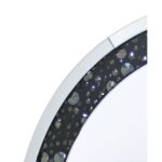 Noor Round Wall Mirror W/ Black Crystals - Image 2