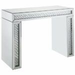 Nysa Vanity Desk - Mirrored & Faux Crystals - Image 2