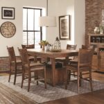 Villareal 7pc Pub Height Set - Brown