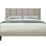 Evelyn King Upholstered Bed - Beige