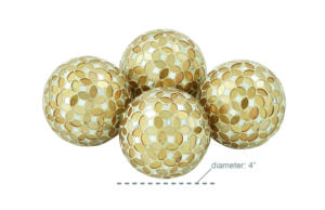 PVC Glass Mosaic Balls - Set of 4 - Image 6