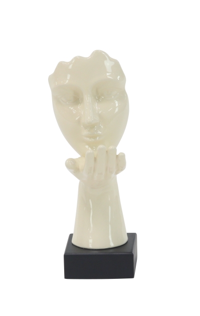 36563 Ceramic Ivory Sculpture - Image 1