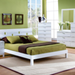 Briony Full Bedroom Collection in Brushed White- 100% Solid Wood