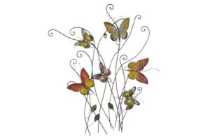 Brown Metal Eclectic Butterfly Wall Decor - Image 6