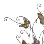 Brown Metal Eclectic Butterfly Wall Decor - Image 3