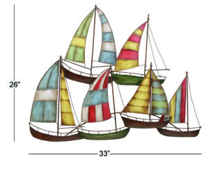 Metal Sailing Boat Decor - Image 2