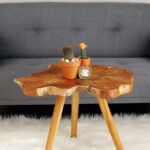 Wood Teak Accent Table