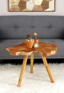 Wood Teak Accent Table