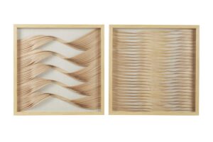 Polystone Wooden Wall Art - Set of 2 - Image 3
